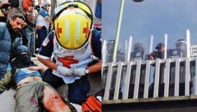 Video: Balas de goma y bombas lacrimógenas, arsenal de PF en San Lázaro