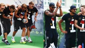 Video: Así fue el festejo de los alemanes, que indignó a Argentina