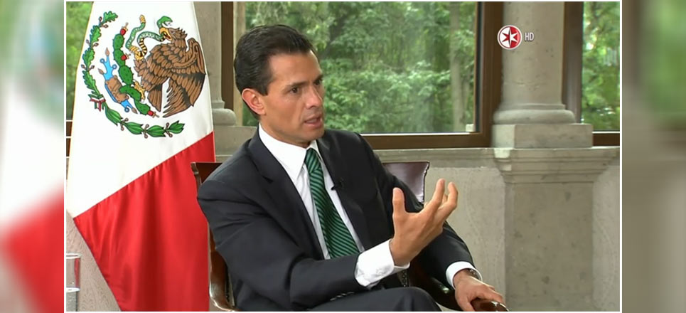 La "casa blanca" abonó al clima de desconfianza: EPN a la TV (audio de 10 minutos)