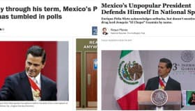 Peña, "impopular líder de un país violento", se defiende a sí mismo: prensa extranjera