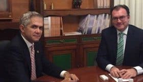 Videgaray y Mancera logran acuerdos para el transporte público capitalino