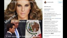 "Este racista escupe nuestra casa", el polémico meme de Kate del Castillo sobre Trump