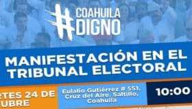 Convocan en Coahuila a protestar ante Tribunal local, este martes a las 10 am