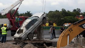 En junio, SFP sancionará a responsables del socavón en el Paso Exprés