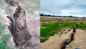 Alertan por grietas de hasta 300 metros de largo en Atenco | Video