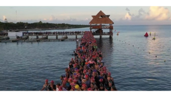 Fallece triatleta en el Ironman 70.3 de Cozumel | Tuit