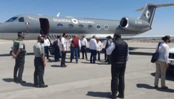 Segob y Guardia Nacional reservan datos de aviones oficiales usados en mitin de Morena | Video