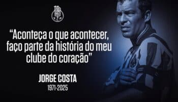 Se despedirá Oporto de Jorge Costa con homenaje este miércoles