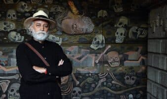Tzompantli de Gustavo Monroy llega a San Ildefonso