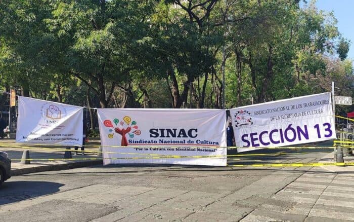 Continúa el cierre de instalaciones de la Secretaría de Cultura por parte de trabajadores sindicalizados