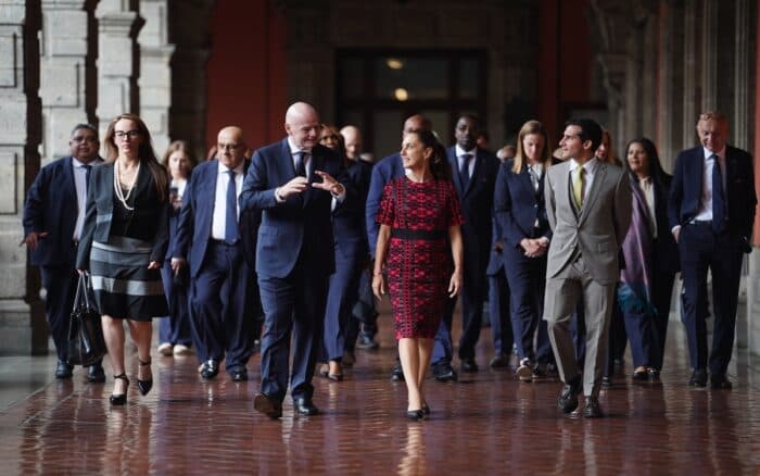 Mundial 2026: Recibe Sheinbaum a Infantino en víspera de arrancar la Copa del Mundo