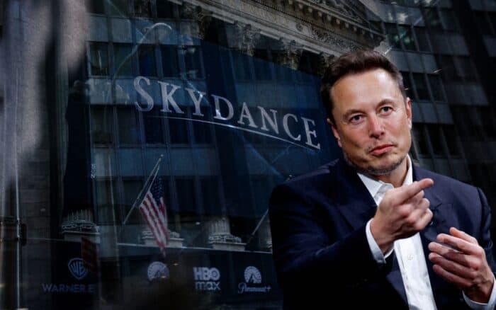 Elon Musk invierte cerca de 1,000 millones de dólares en Skydance