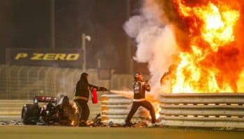 F1: Romain Grosjean deja ver las huellas de su infernal accidente | Tuits y Video