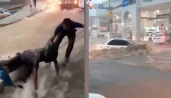 Suspenden clases en Acapulco tras fuertes lluvias, reportan autoridades una mujer desaparecida y daños materiales