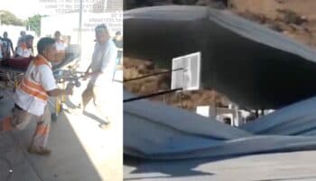 Colapsa domo en unidad deportiva de Chiapas; 10 niños y un adulto heridos | Video (Fuertes imágenes)