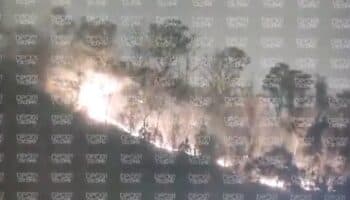 Controlan incendio en Cerro de la Estrella, escenario de la crucifixión