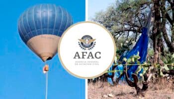 AFAC investiga incendio de globo aerostático en Teotihuacán