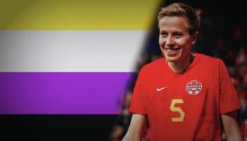 Quinn, primera persona trans no binaria que juega en un Mundial Femenil