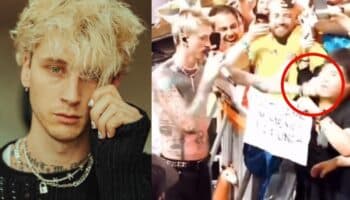 Video | Machine Gun Kelly golpea a fan mexicano en pleno concierto