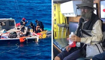 Mexicanos rescatan a náufrago y a su perrita; sobrevivieron tres meses a base de pescado crudo