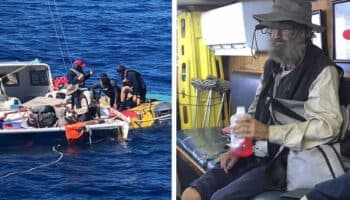 Mexicanos rescatan a náufrago y a su perrita; sobrevivieron tres meses a base de pescado crudo