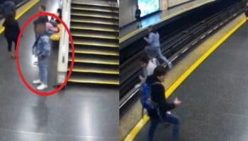 Video | Hombre se avienta a las vías del Metro en Chile