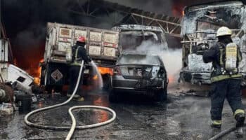 Extinguen fuerte incendio en Jiutepec, Morelos; no se reportan heridos
