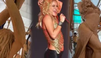 Video | Así luce la gigantesca estatua de Shakira en Colombia