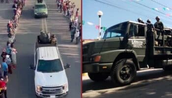 Militares y policías recorren carretera de Chiapas donde fue el desfile criminal