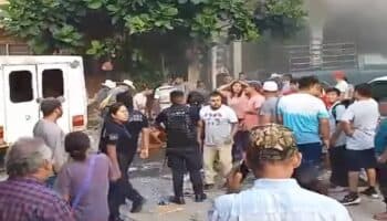 Dos muertos y nueve lesionados deja explosión en cantina de Hidalgo