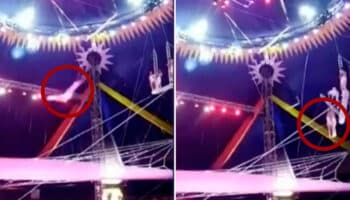 Video | Trapecista chileno cae al vacío en circo de China y lo despiden sin compensación