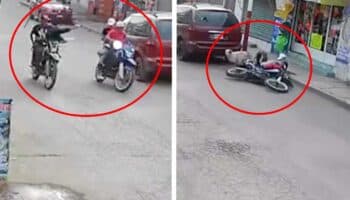 Captan agresión a balazos a motociclistas en Tláhuac | Advertencia: Fuertes imágenes