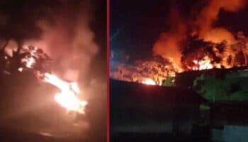 Masacran a familia e incendian su vivienda en Puebla