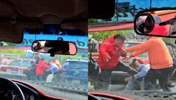 Taxista es captado golpeando a adulto mayor en Oaxaca