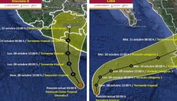 Alertan por lluvias intensas debido a tormenta tropical 'Lidia' y potencial ciclón tropical 'Dieciséis-E'