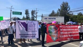 Sindicato del Poder Judicial denuncia que Morena impidió su presencia en la sede del Senado | Video