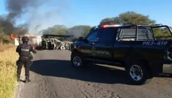 Montan retenes y despliegan aviones militares en Teocaltiche tras emboscada