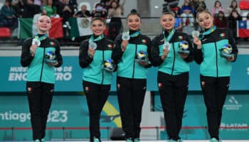 Santiago 2023: Ganan mexicanas en gimnasia rítmica plata y boleto olímpico