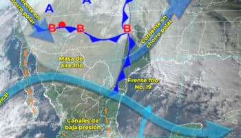 Masa de aire frío comienza a cubrir el país