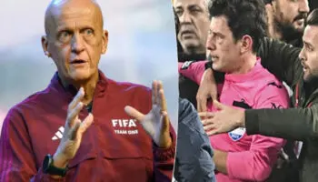 "Los abusos verbales y físicos contra los árbitros son un 'cáncer' que puede costarle la vida al futbol": Collina | Video