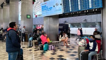 Reportan conato de incendio en Terminal 1 del AICM