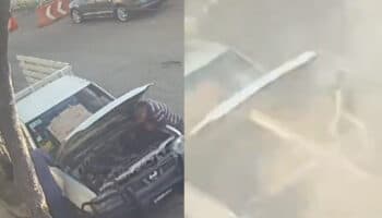 Les cayó dovela del Tren México-Toluca a centímetros… ¡salieron ilesos!