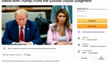 Lanzan campaña de GoFundMe para pagar la multa millonaria por fraude de Trump