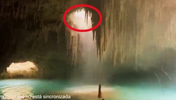 Perforadora tira escombro sobre cenote | Tren Maya