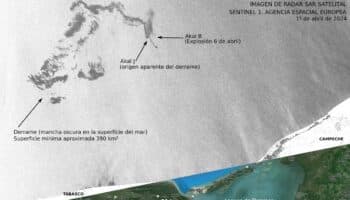 Denuncian derrame de petróleo cerca de plataforma de Pemex en Campeche