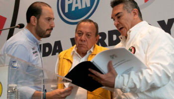 El lapsus de Zambrano; se refiere a Sheinbaum como su candidata | Video