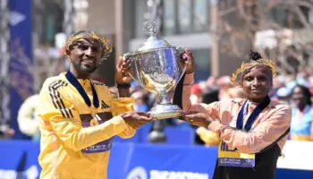 Dominan atletas africanos el Maratón de Boston 2024 | Video