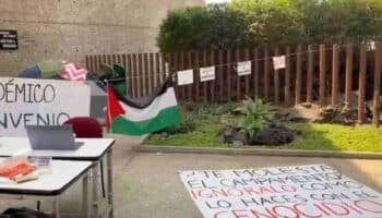 Estudiantes exigen al Colmex condenar el genocidio en Gaza por parte de Israel