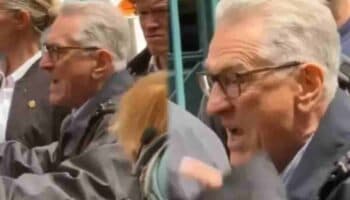 Video | Robert de Niro niega confrontación con manifestantes en NY