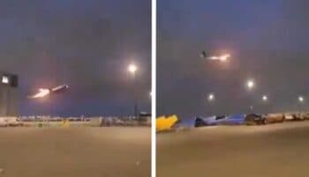 Un Boeing de Air Canadá aterriza poco después del despegue por falla en un motor | Video